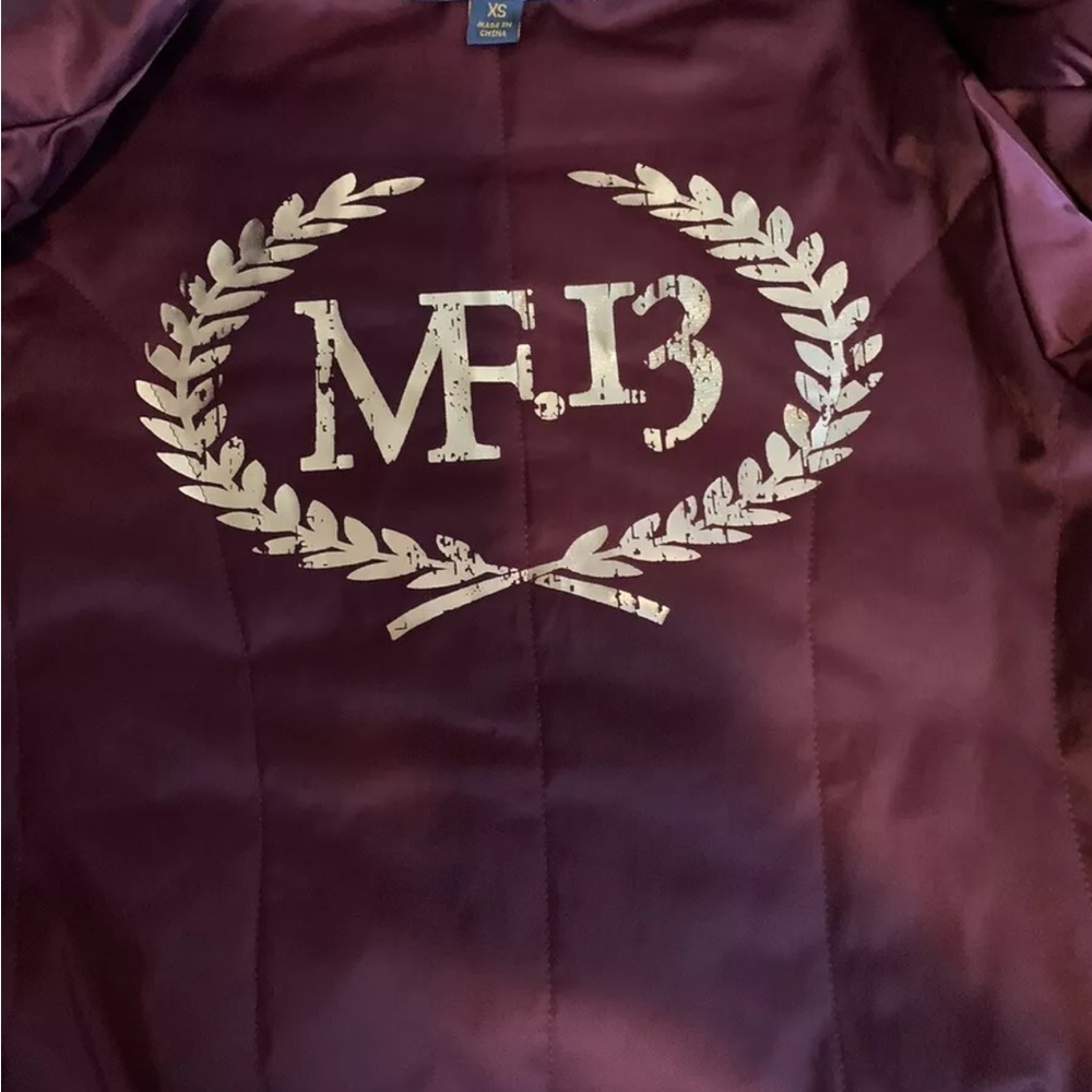 Millard Fillmore Burgundy Crop Top Jacket Women’s Size XS - Picture 10 of 10